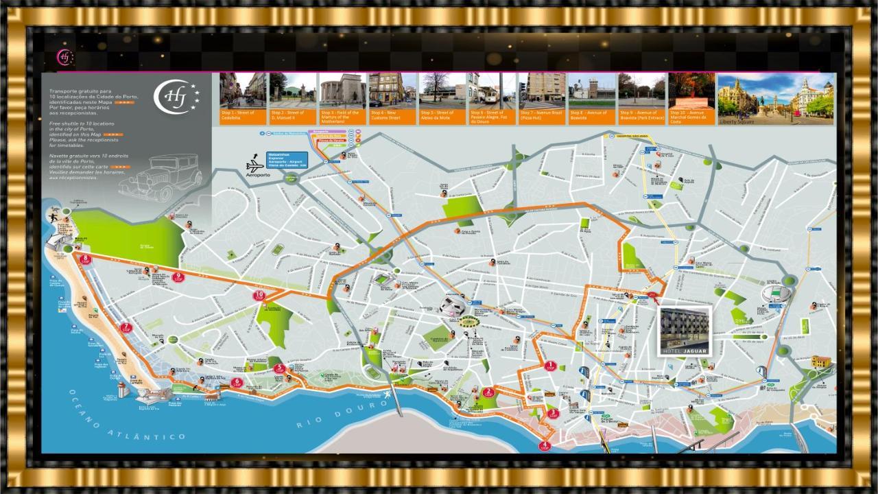 Hotel Jaguar Oporto - Airport To Hotel And City Center And Vice-Versa Is A Free And Continuous Shuttle Service From 7Am To 8Pm מראה חיצוני תמונה